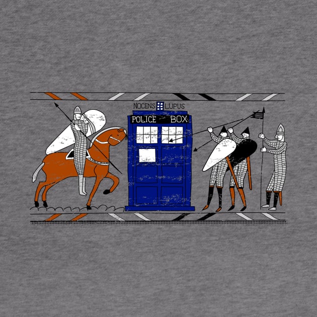 Tardis Bayeux Tapestry Doctor Who by freeves